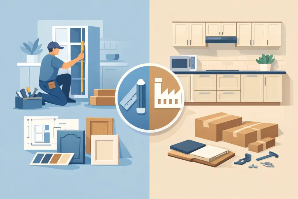 Custom Cabinets Versus Stock Cabinets Compared