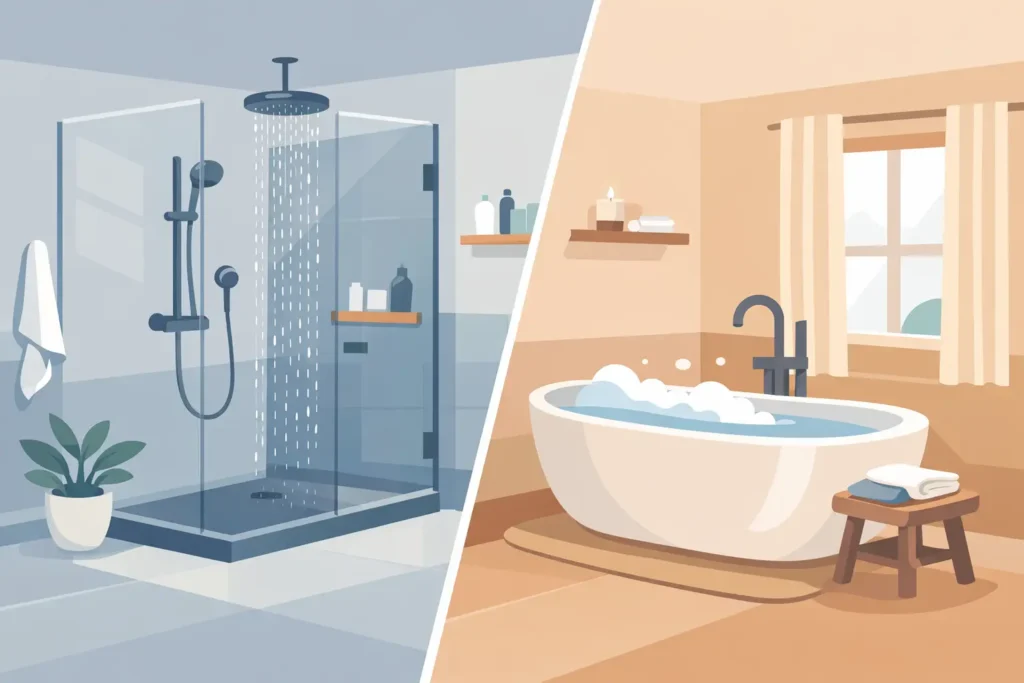 Walk In Shower Versus Tub: Which Is Right?