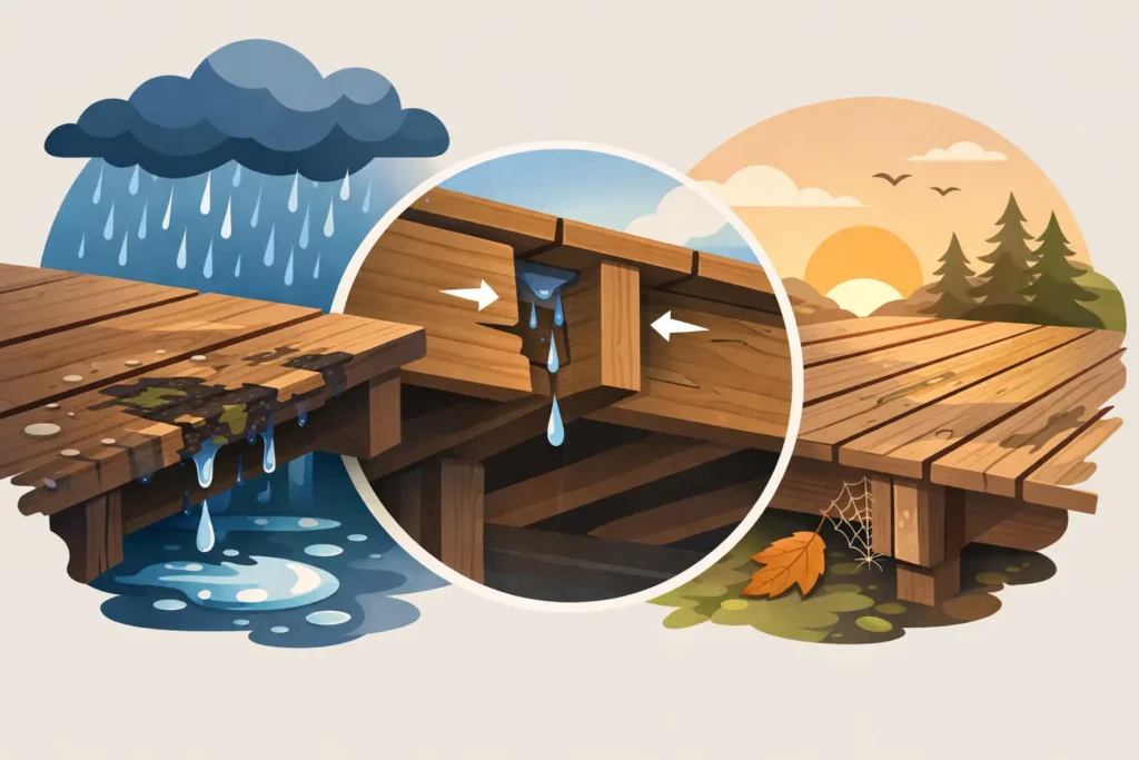 What Causes Deck Rot? Moisture, Design and Age